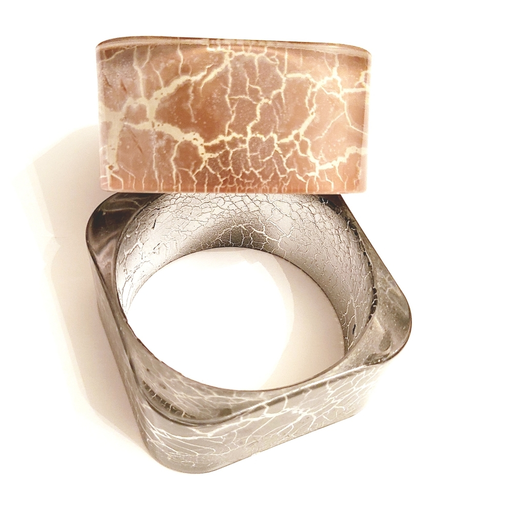 Marble Bangle Bracelet Set